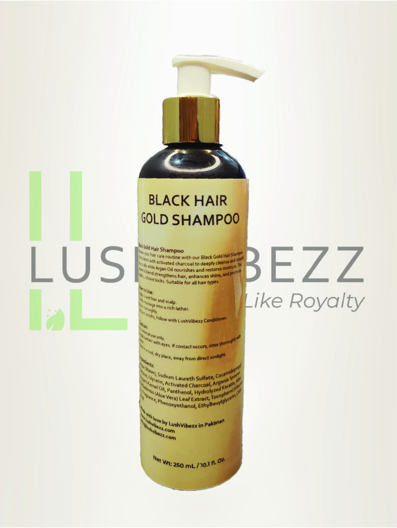 Lush Black Hair Gold Shampoo - Image 4